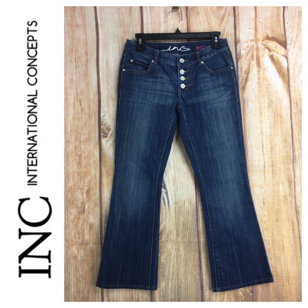 💸INC Regular Fit Bootcut Denim Jean Size 2P